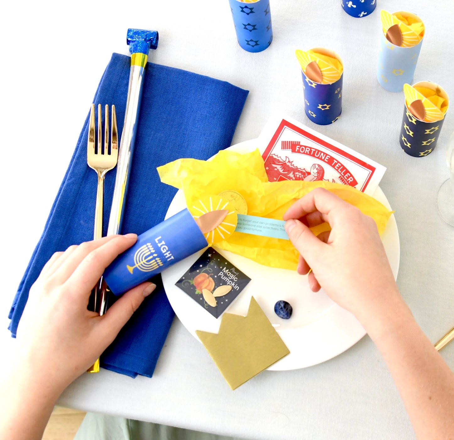 Tabletop Hanukkah Surprise Favor