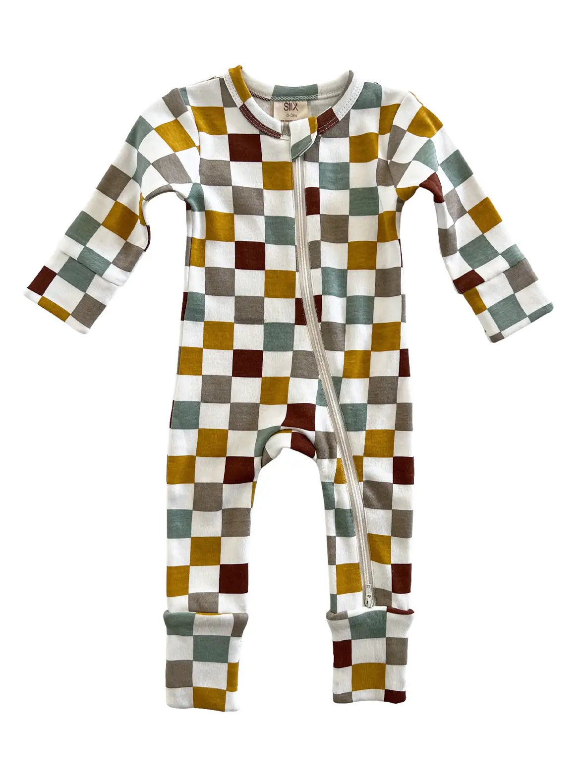 Organic Checkered Romper