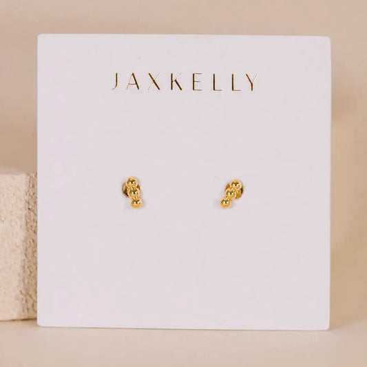 Petite 3 Ball Stud Earrings