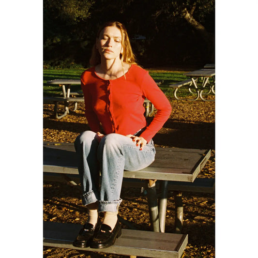 Organic Rib Cardigan