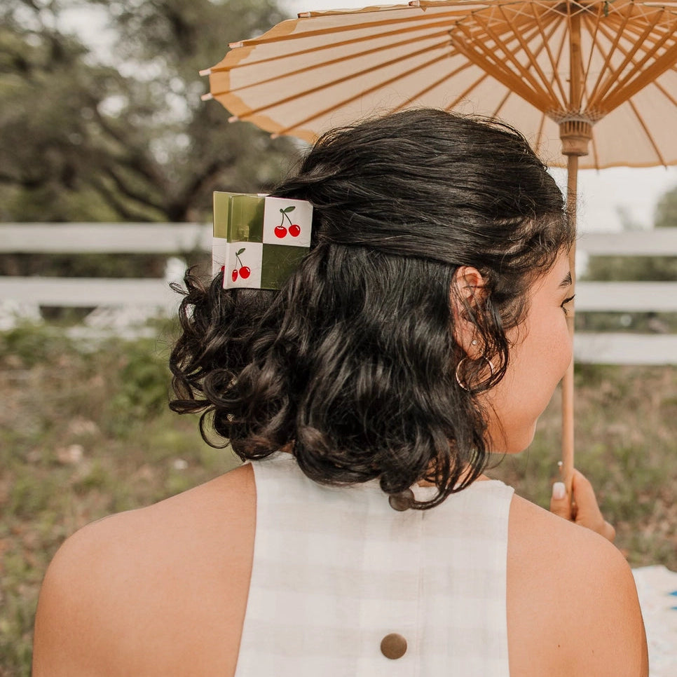 Cherry Patchwork Claw