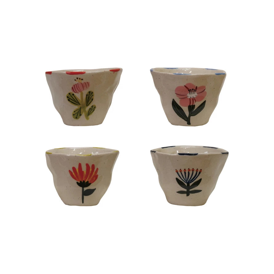 Hand-Painted Stoneware Cup