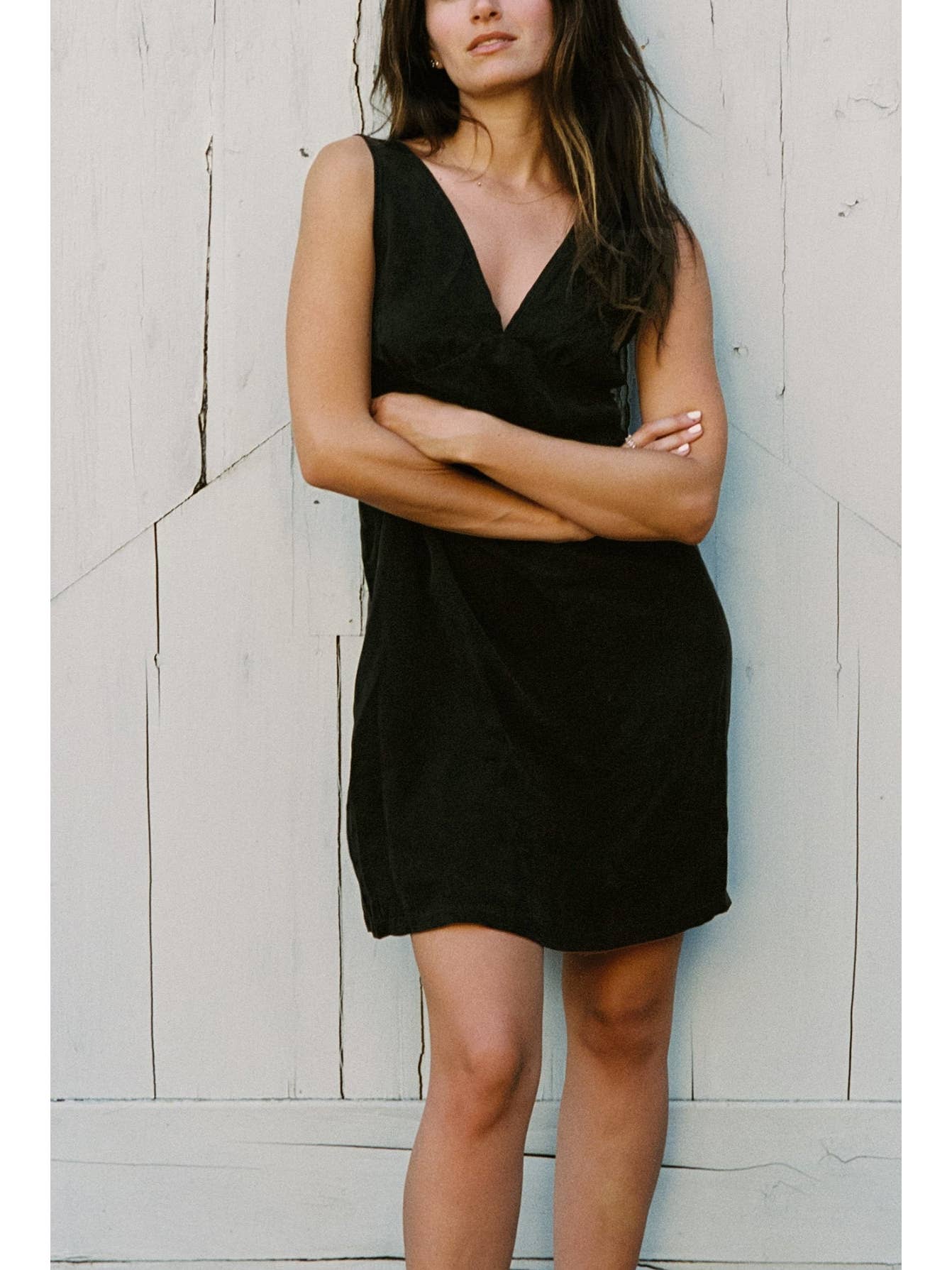Cupro V Dress