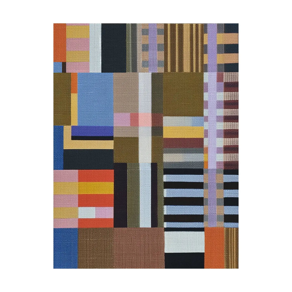 Woven Perspectives No. 02 Geometric Abstract Art Print