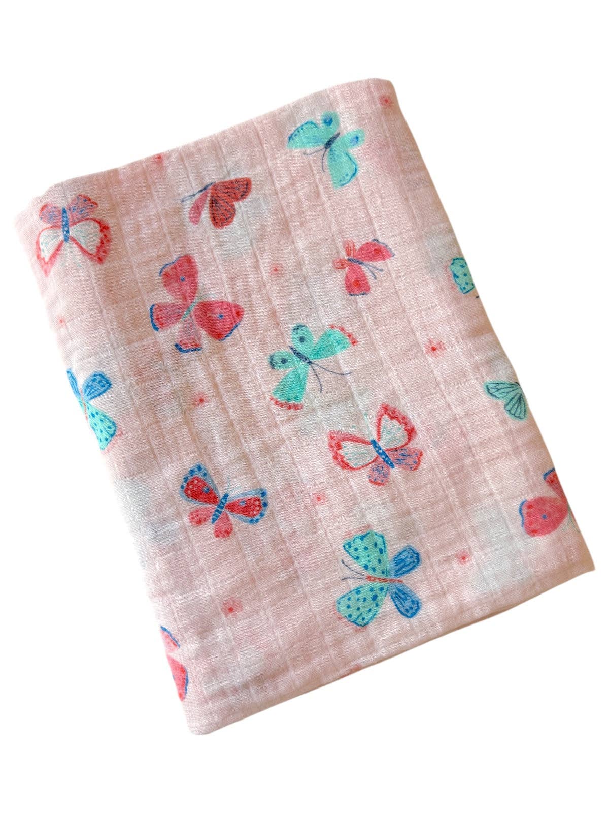 Whimsical Butterflies Muslin Swaddle