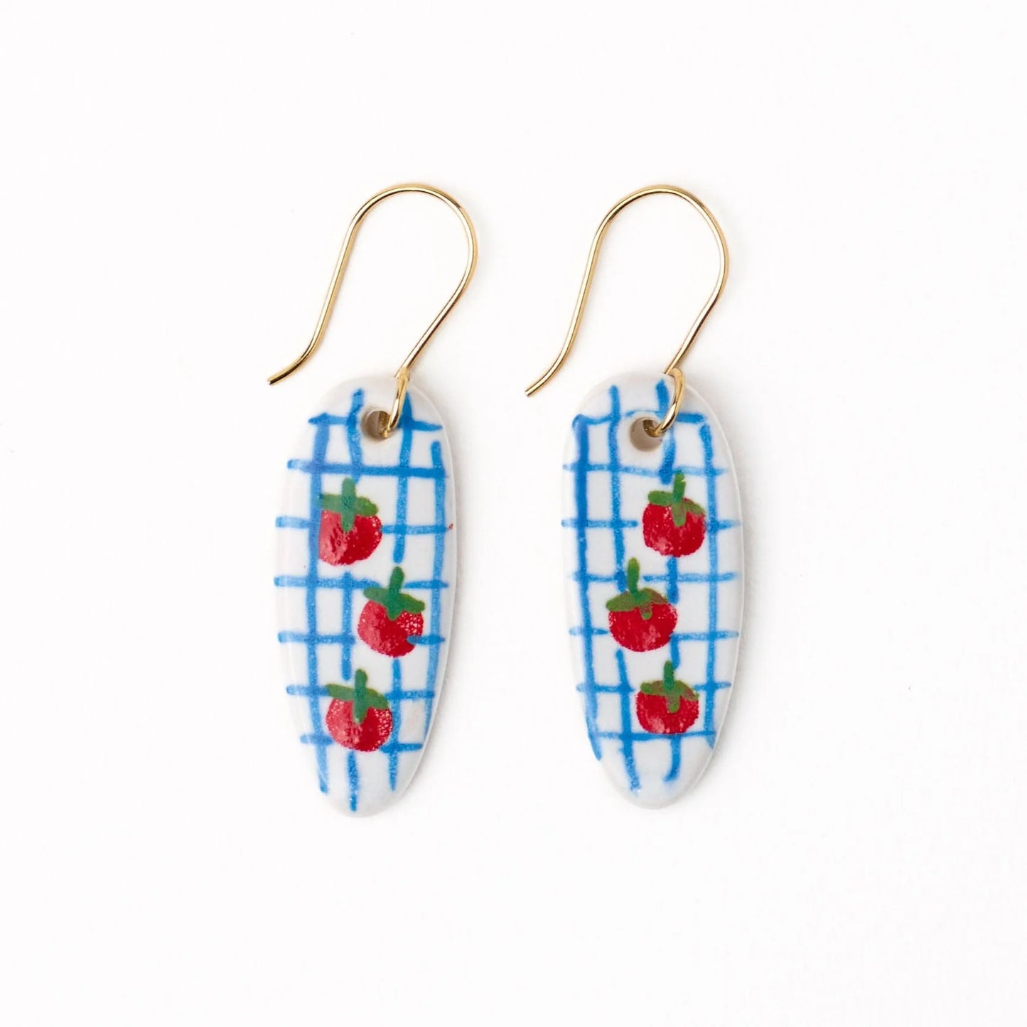 Danielle Oval Ceramic Earrings