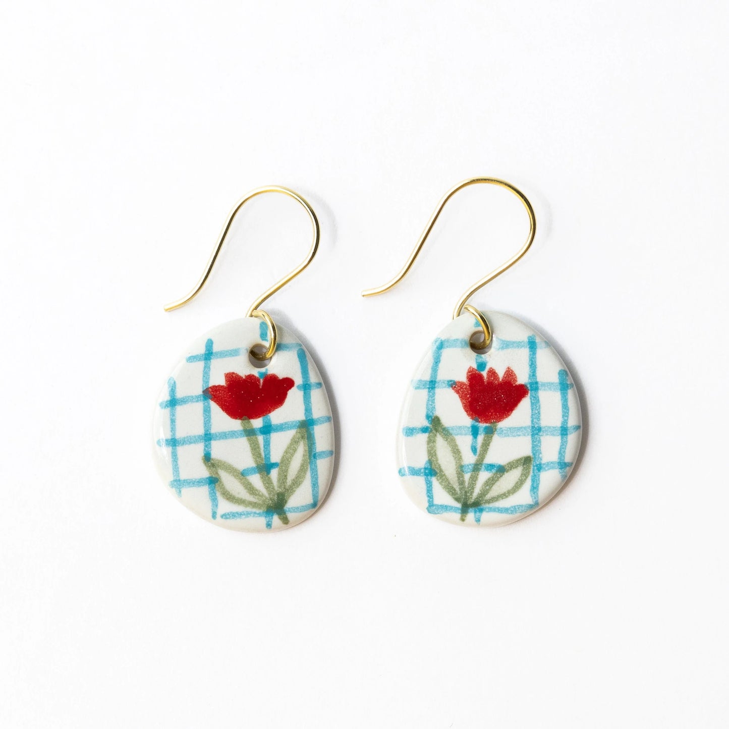 Danielle Round Ceramic Earrings