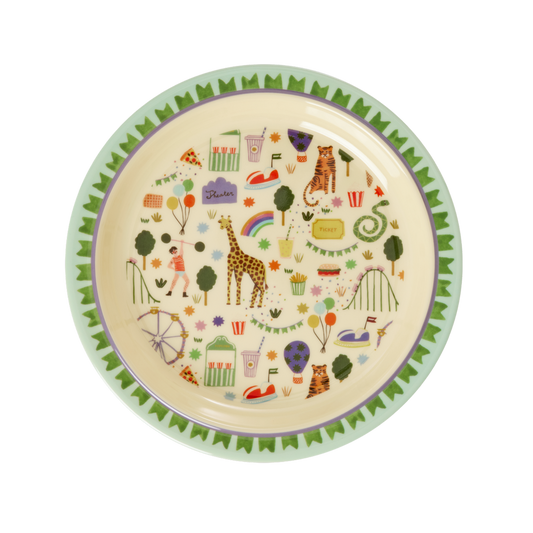 Fun Fair Melamine Kids Plate