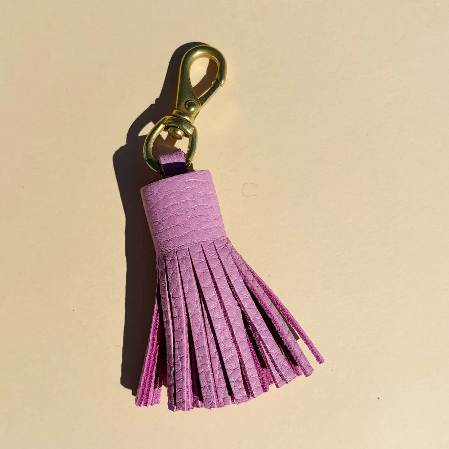 Leather Tassel Keychain