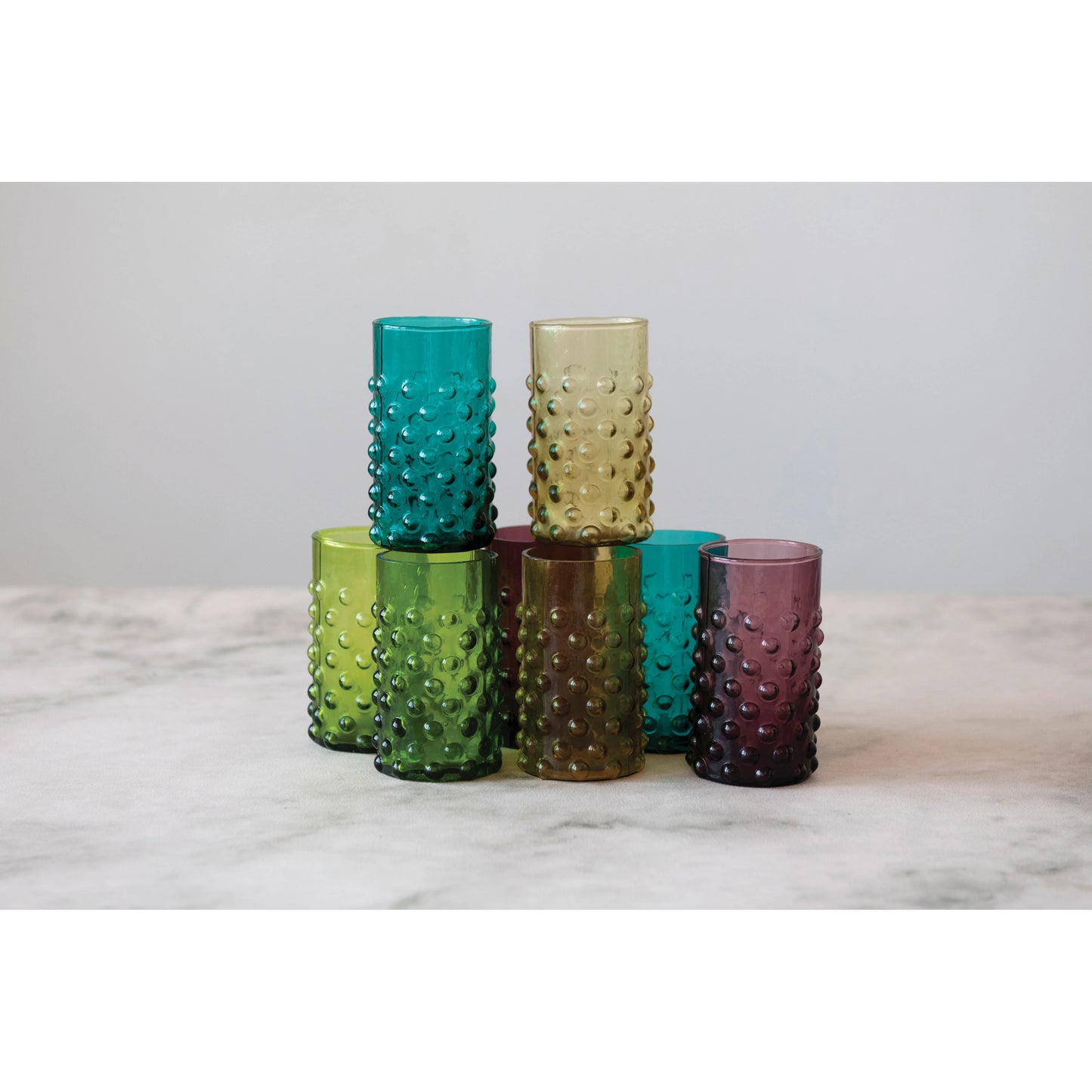 Hobnail Drinking Glass