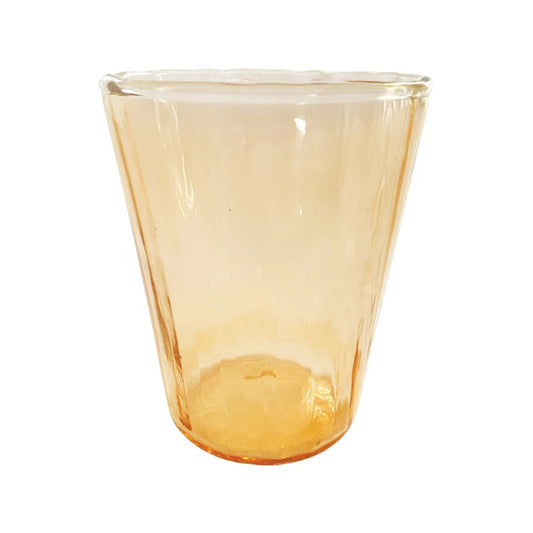 Recycled Ribbed Drinking Glass
