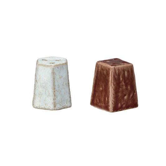 Stoneware Salt & Pepper Shakers