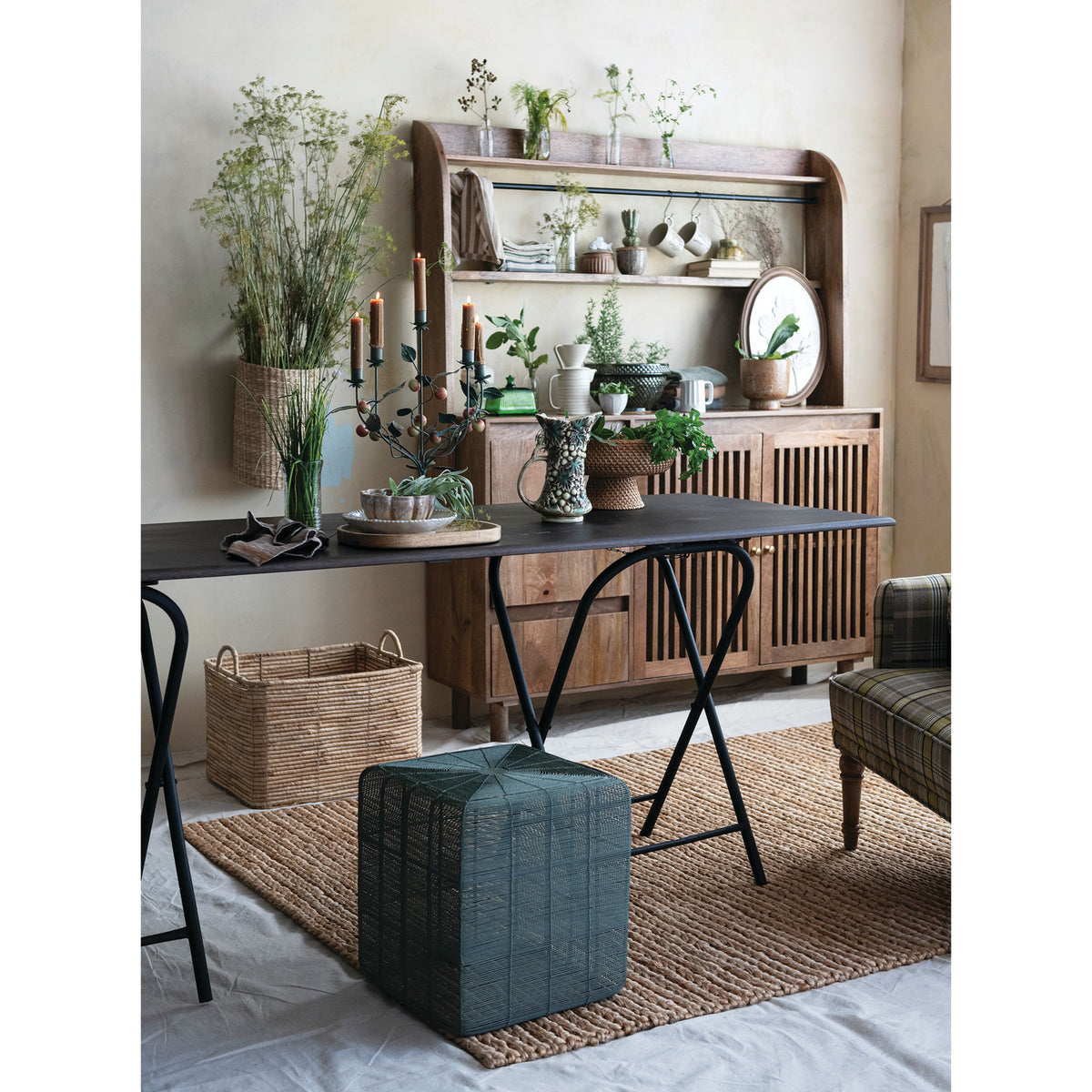 Metal Wire Table/Stool