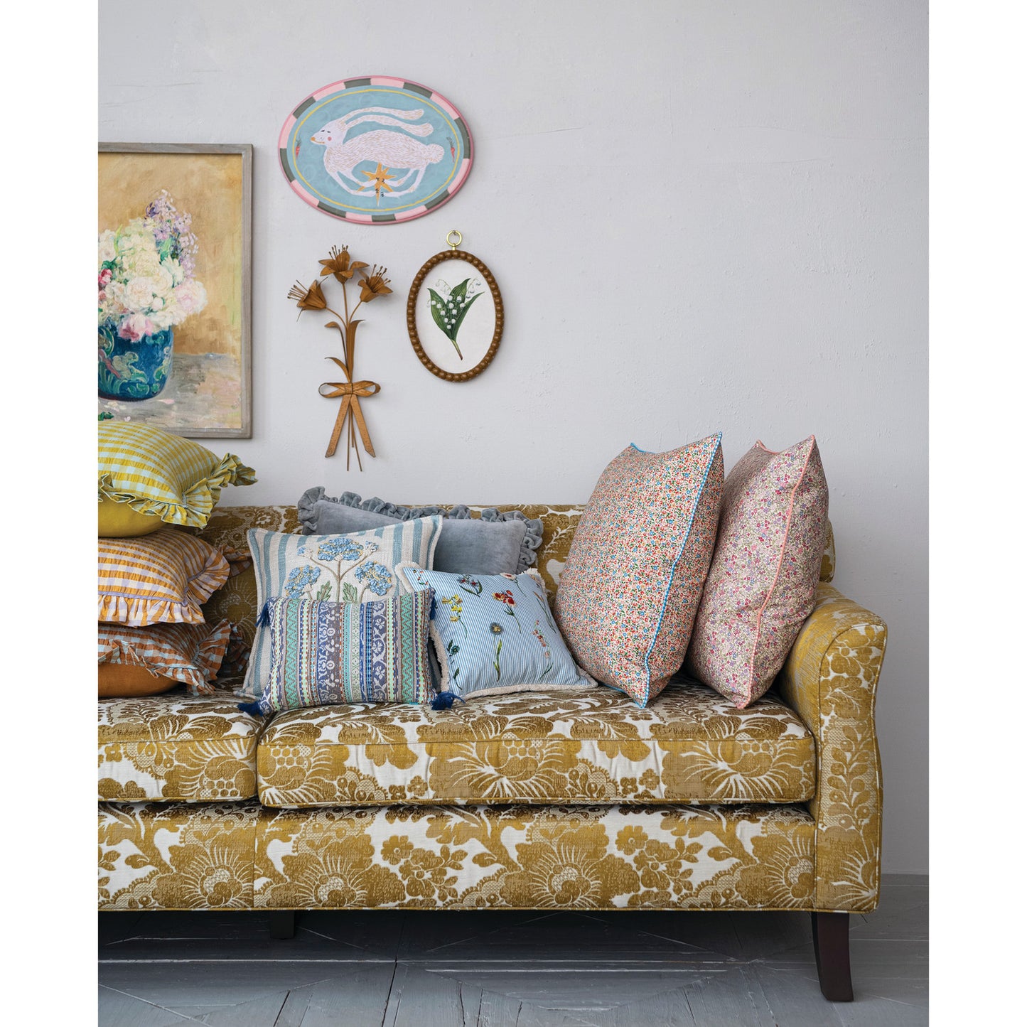 Square Cotton Canvas Printed Pillow