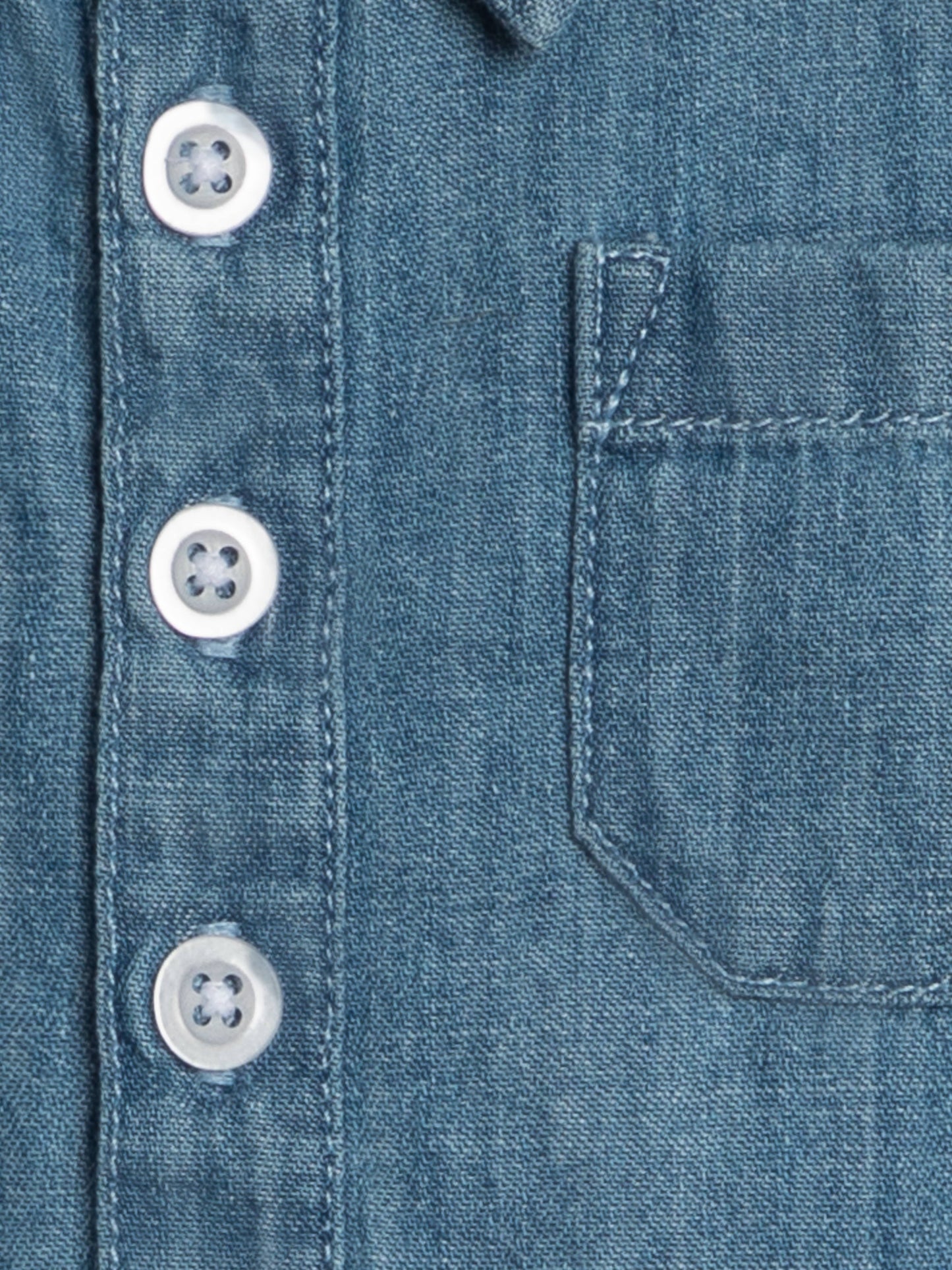 Ted Chambray Collared Romper