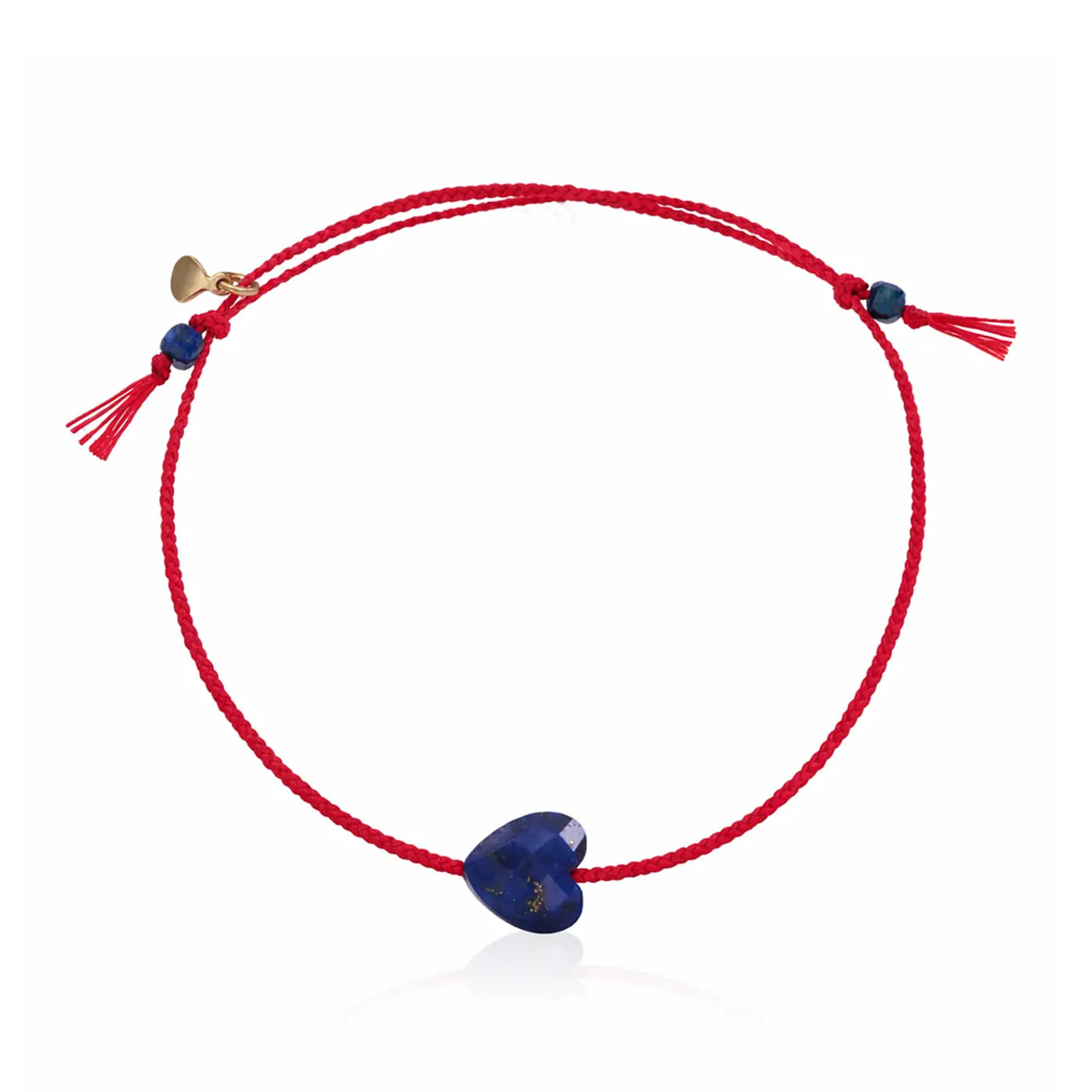 Semi-Precious Heart Charm Bracelet