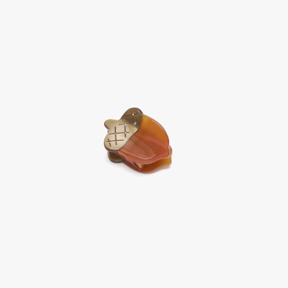 Acorn Mini Hair Claw Clip