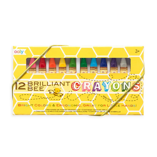 Brilliant Beeswax Crayons, Set of 12
