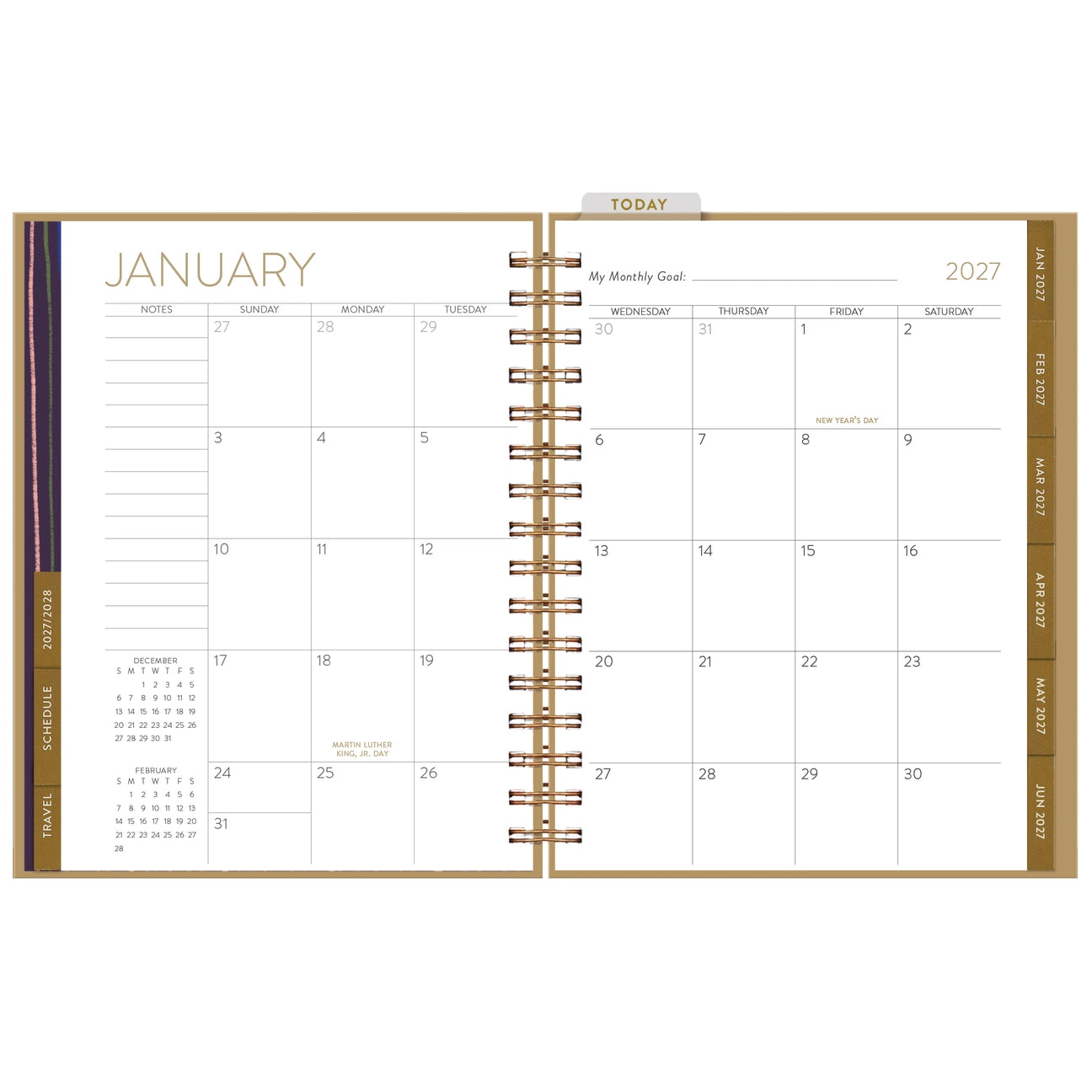 2027 Happy Days 12 Month Planner