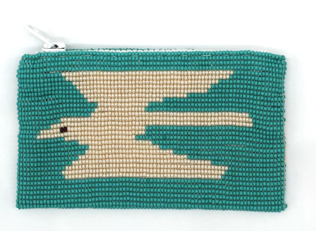 Animal Motif Beaded Coin Purse