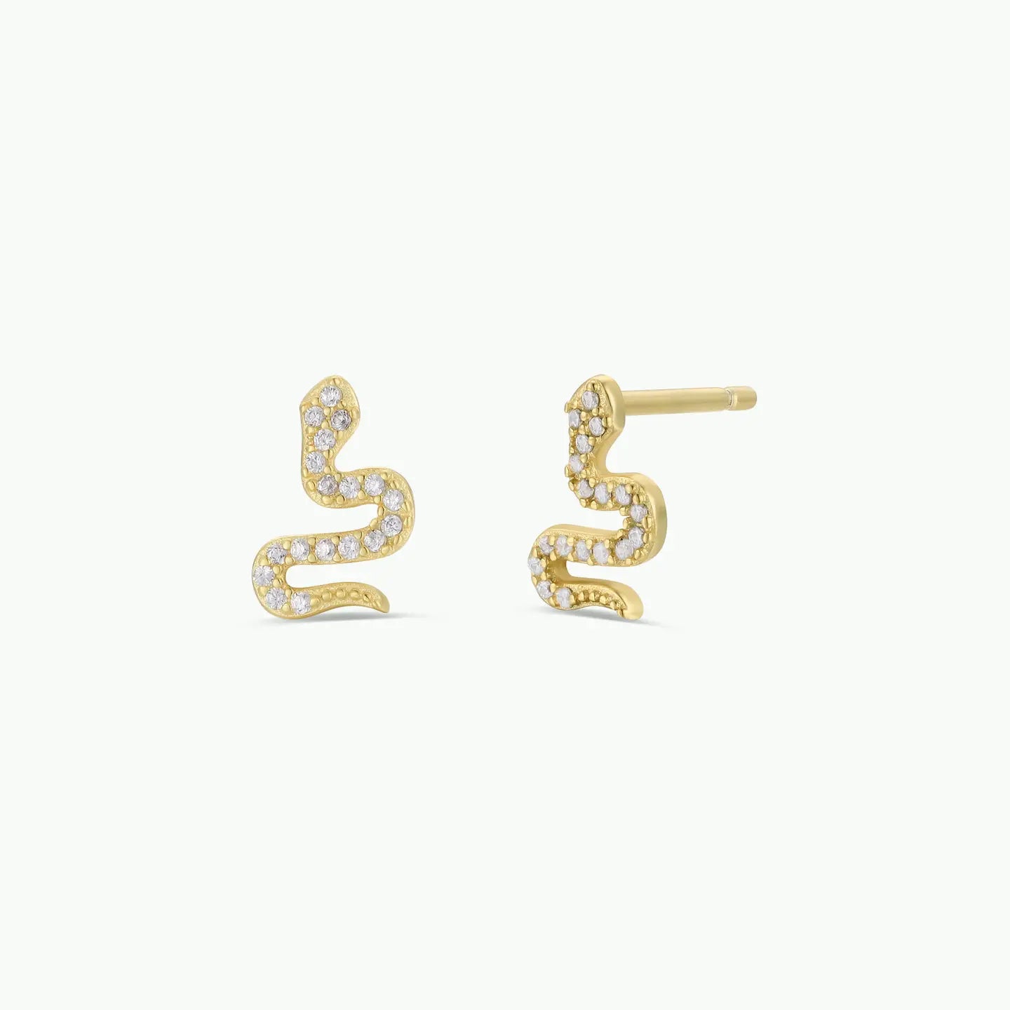 Pavé Snake Stud