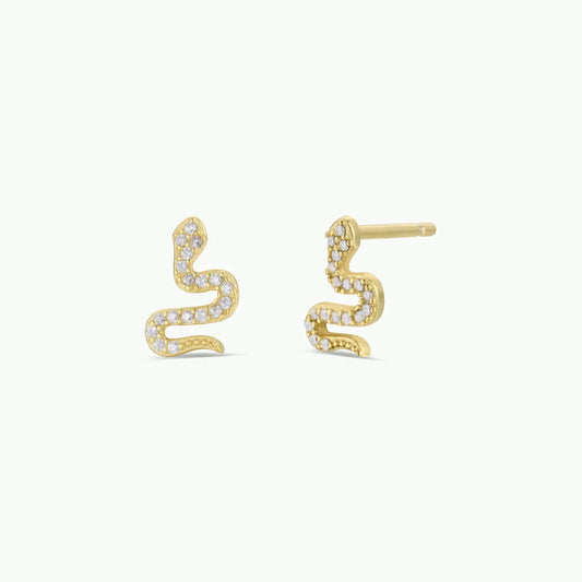 Pavé Snake Stud