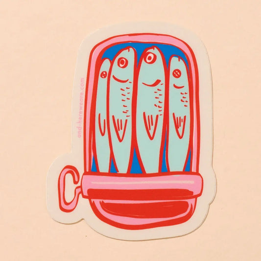 And Here We Are Vinyl Sticker