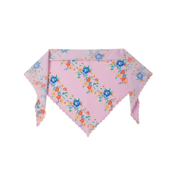 Embroidered Trim Scarf