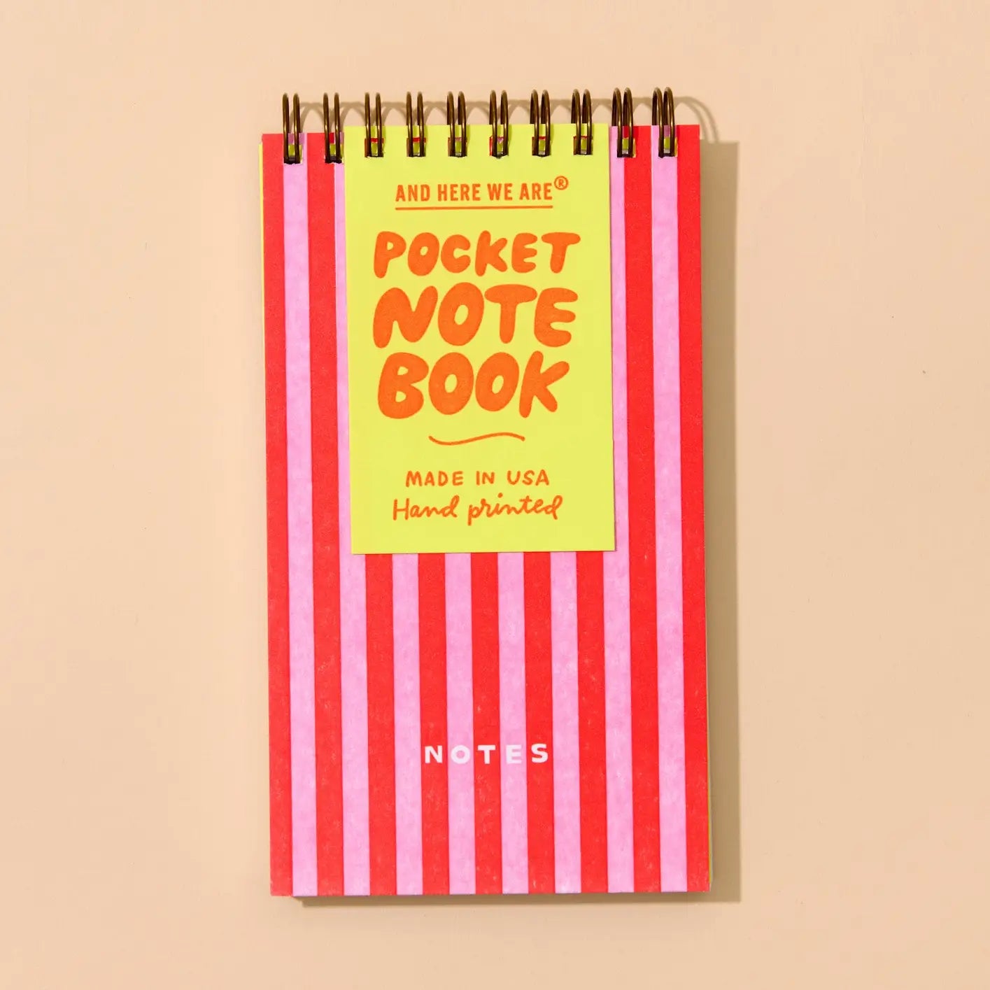 Letterpress Pocket-Size Spiral Notebook