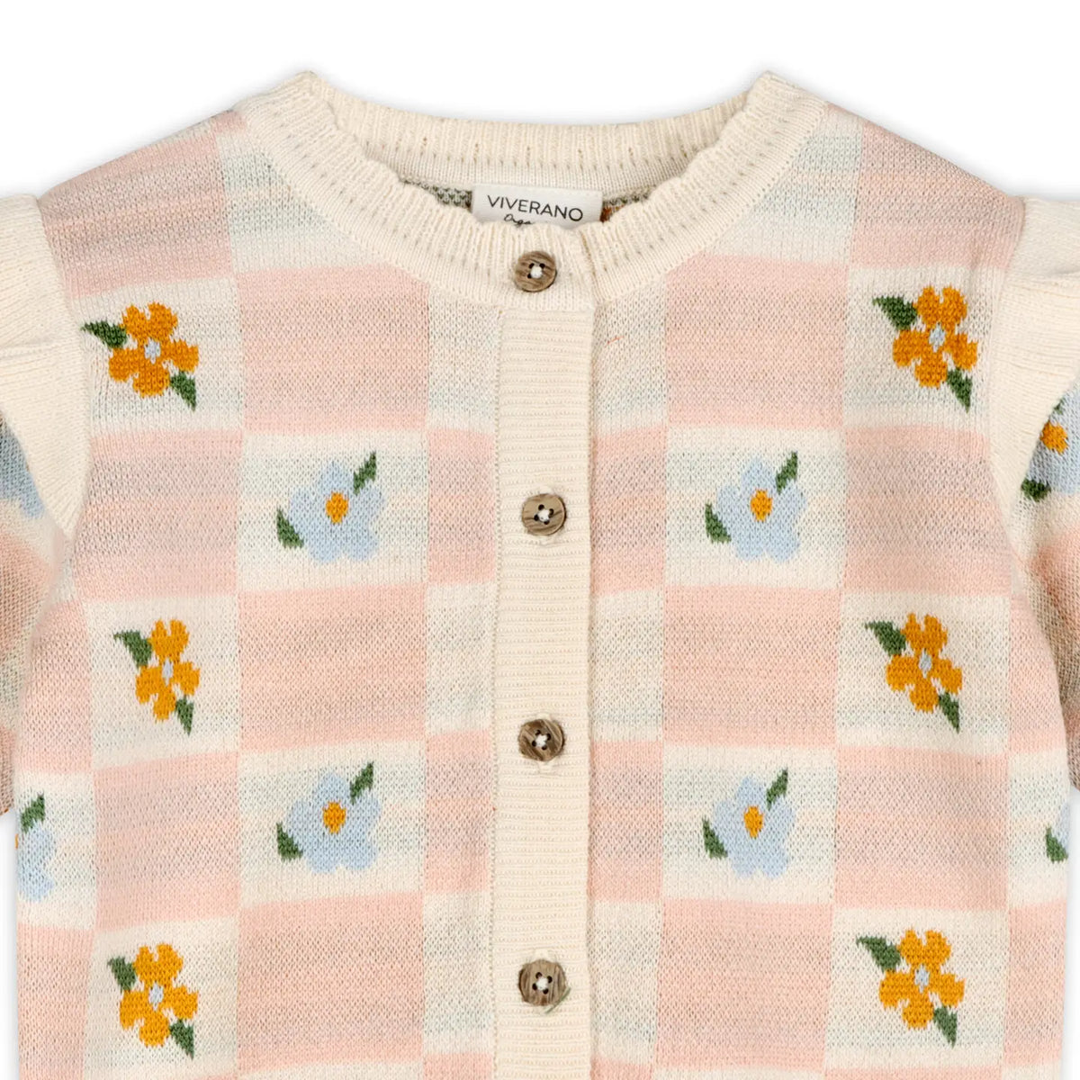 Mia Bouquet Jacquard Knit Cardigan