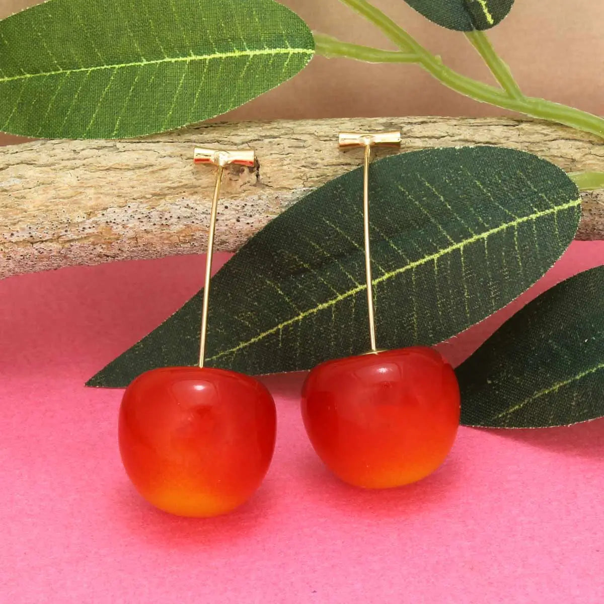 Cherry Drop Earrings