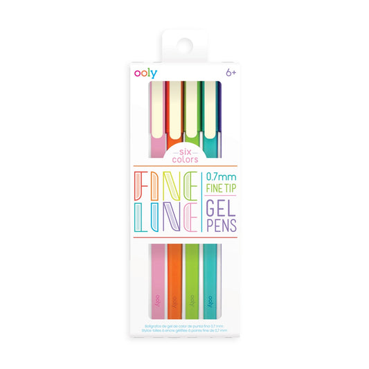 Fine Line Gel Pens – Set of 6
