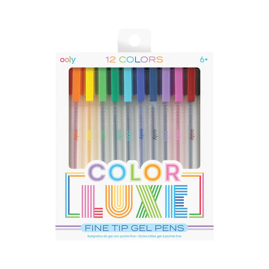 Color LUXE Fine Line Gel Pens – Set of 12