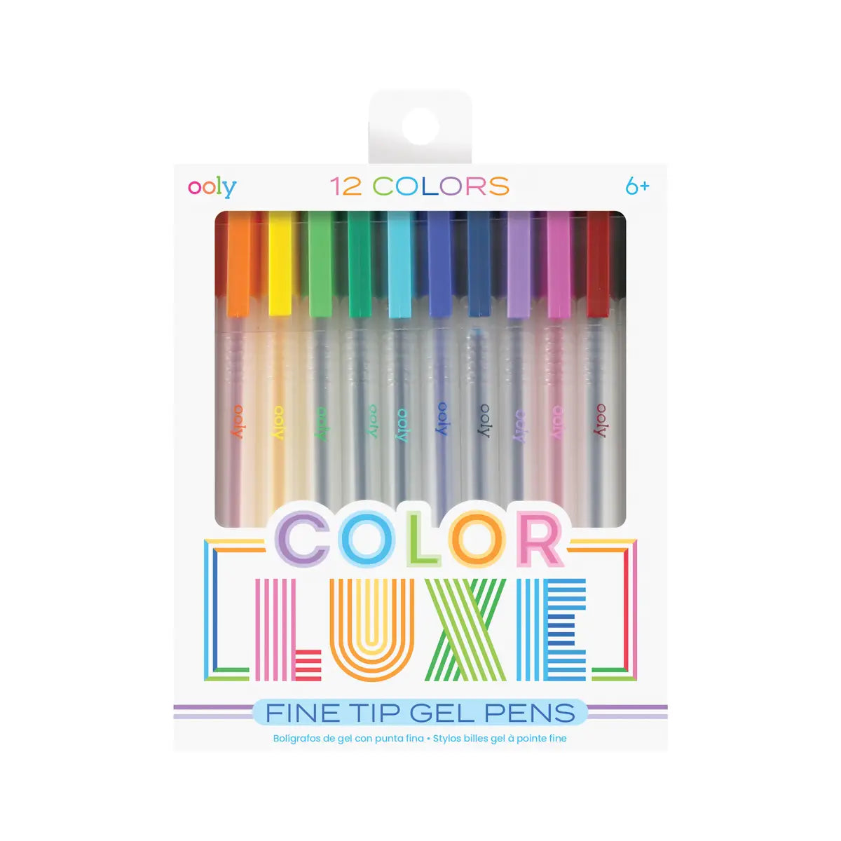 Color LUXE Fine Tip Gel Pens – Set of 12