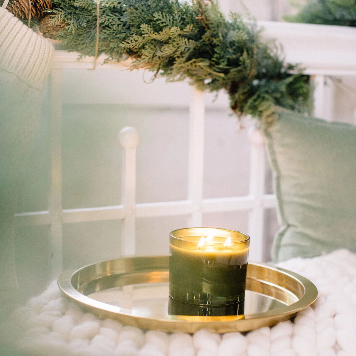 Frasier Fir Poured Candle, Green 3-Wick