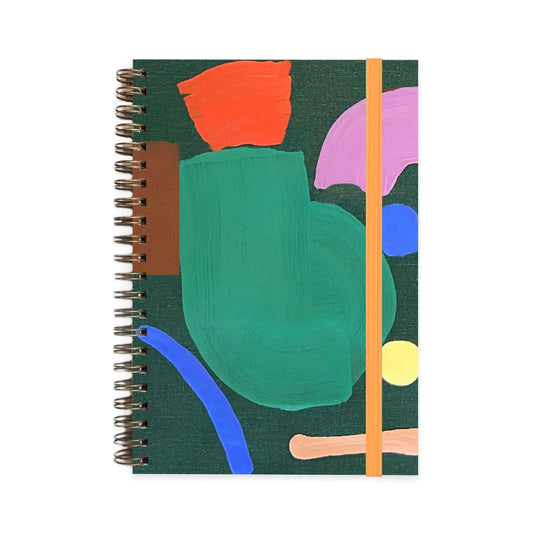 Hand Painted Blank A5 Spiral Notebook