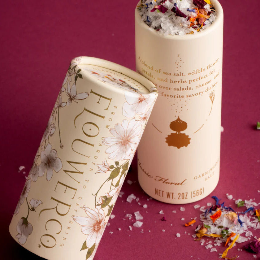 Classic Floral Garnishing Salt
