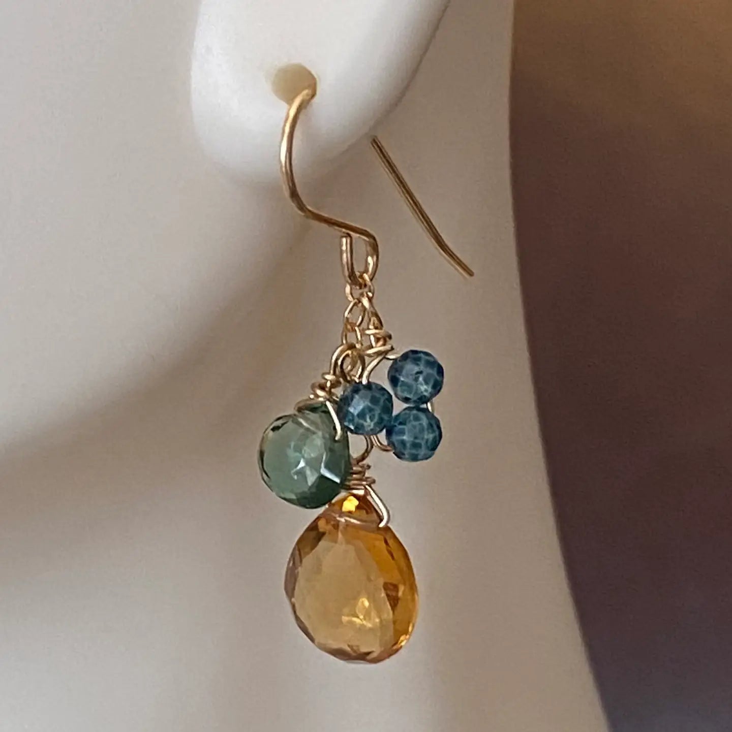 Drop Cluster Earrings