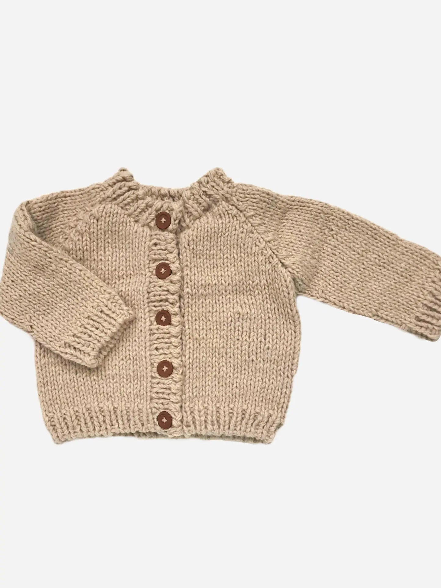 Classic Cardigan | Acrylic Hand Knit Kids Sweater