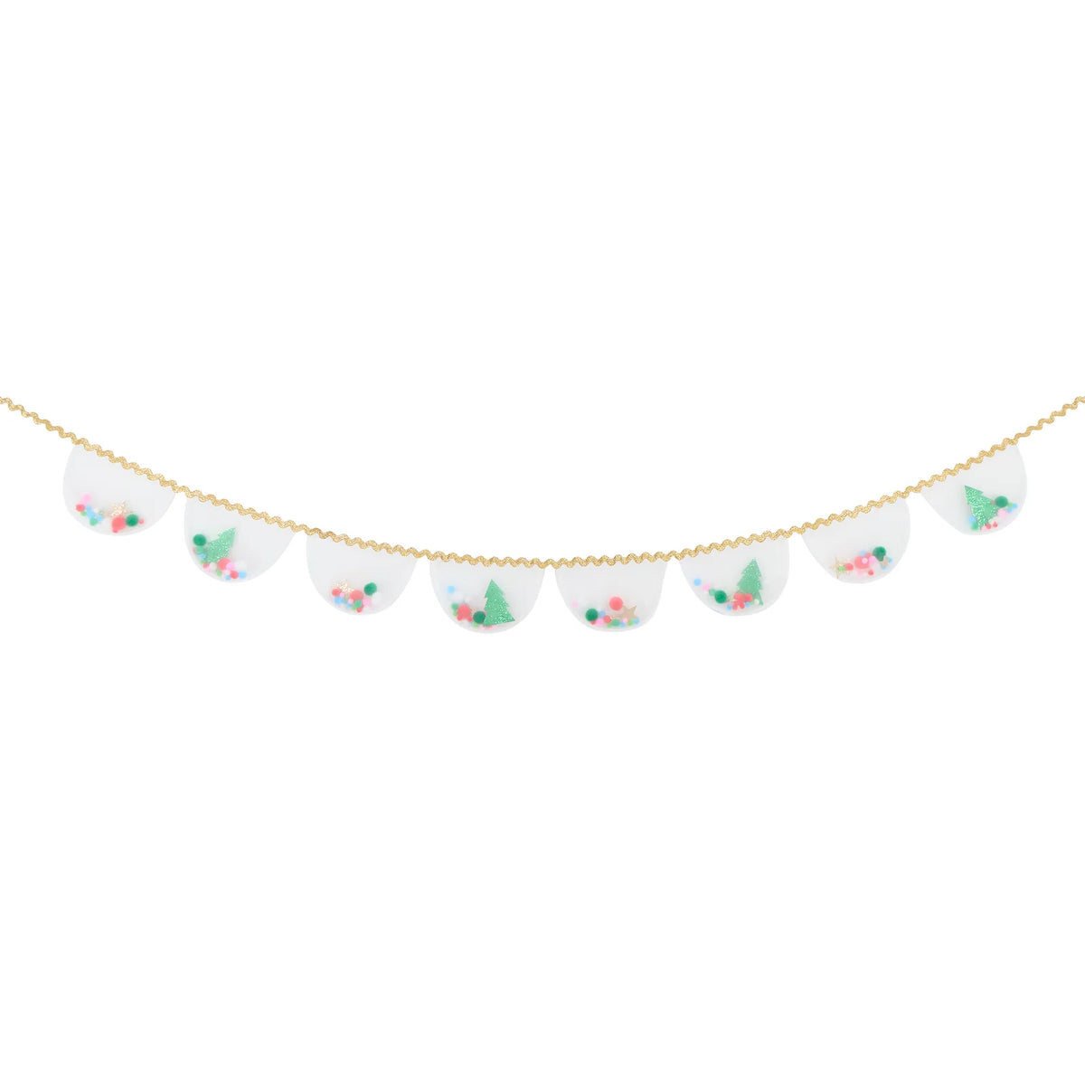 Organza Christmas Pompom Garland