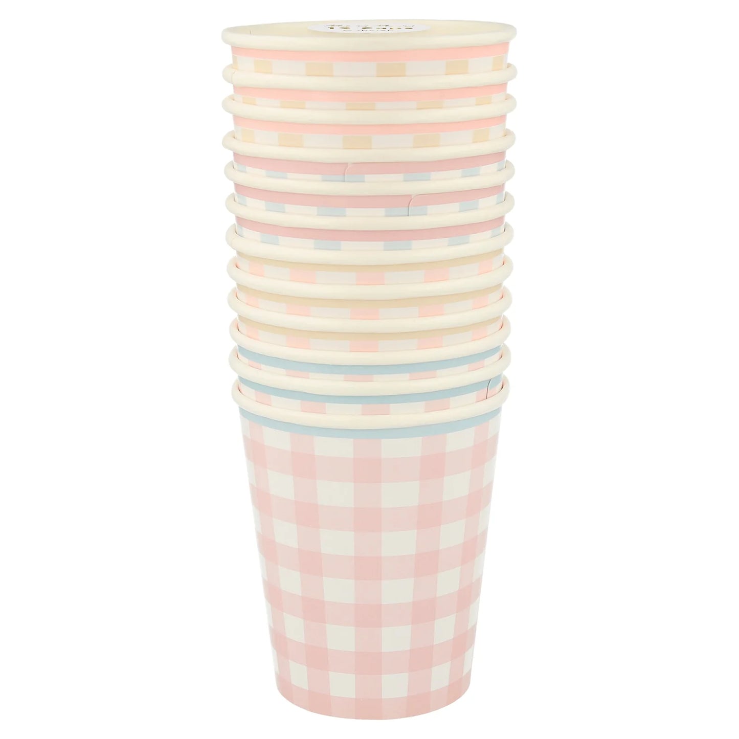 Gingham Party Cups