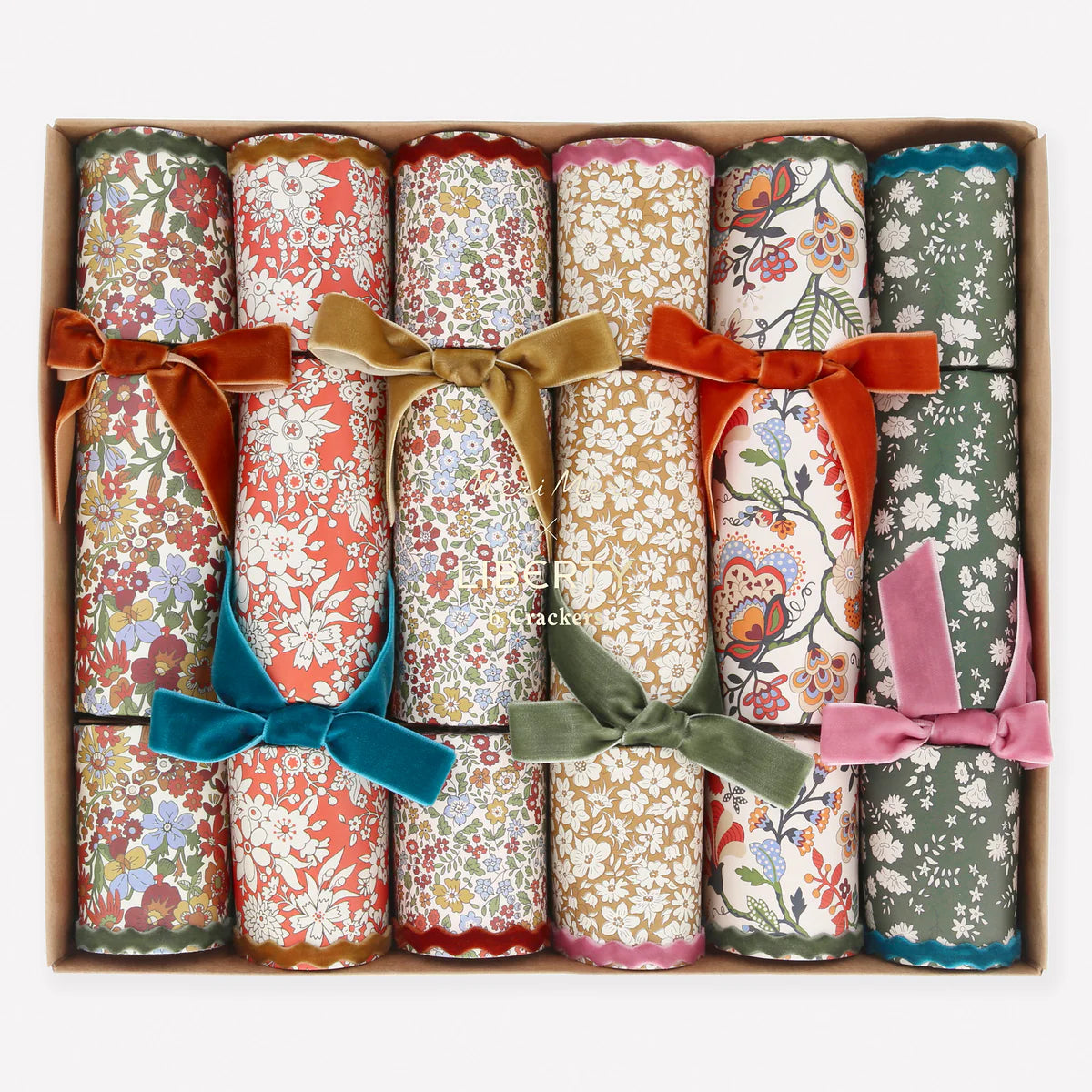 Liberty Fall Crackers with Velvet Bow
