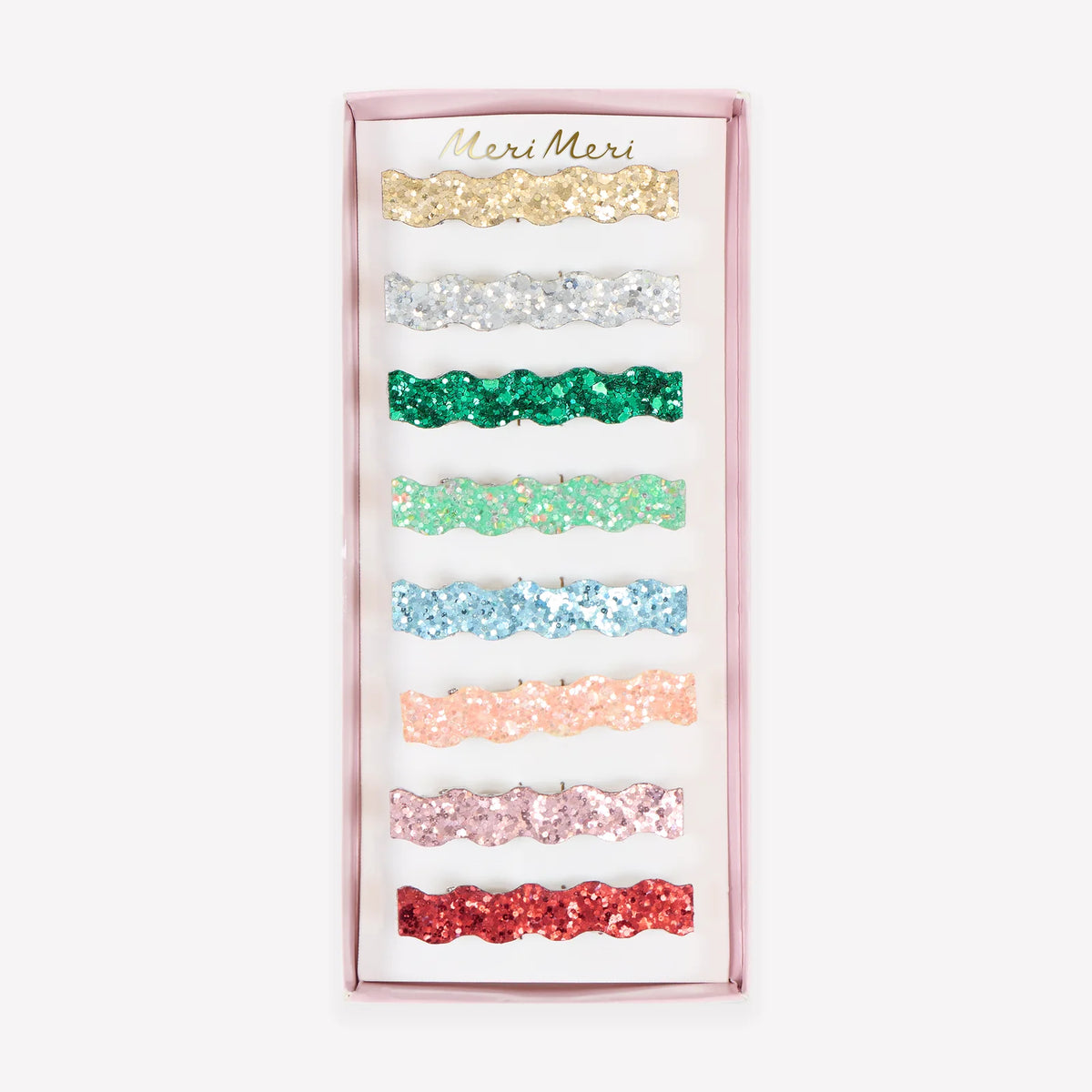 Glitter Wavy Hair Clips