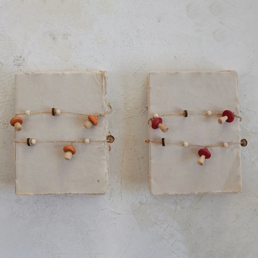 Pine Wood Mushroom Garland