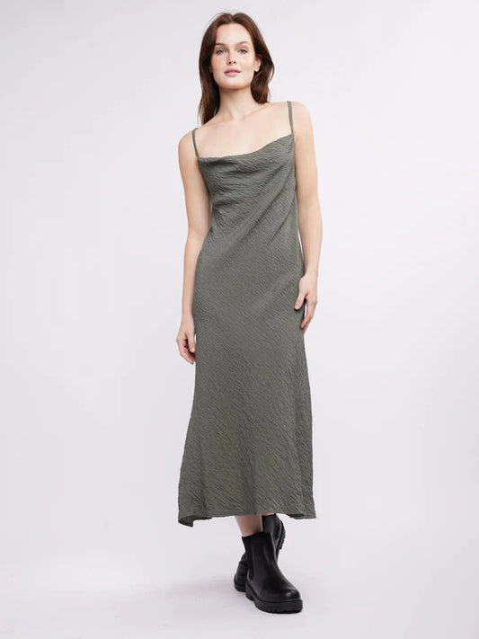 Norah Midi Dress- Green