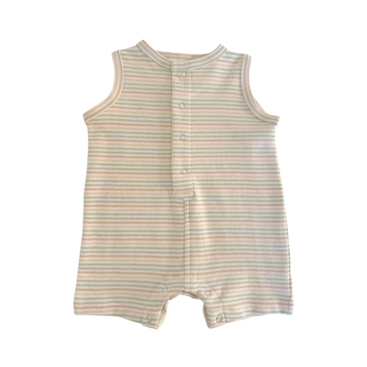 Multi Stripe Shortie Romper