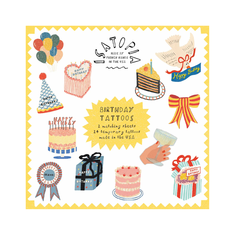 Birthday Tattoo Sheets