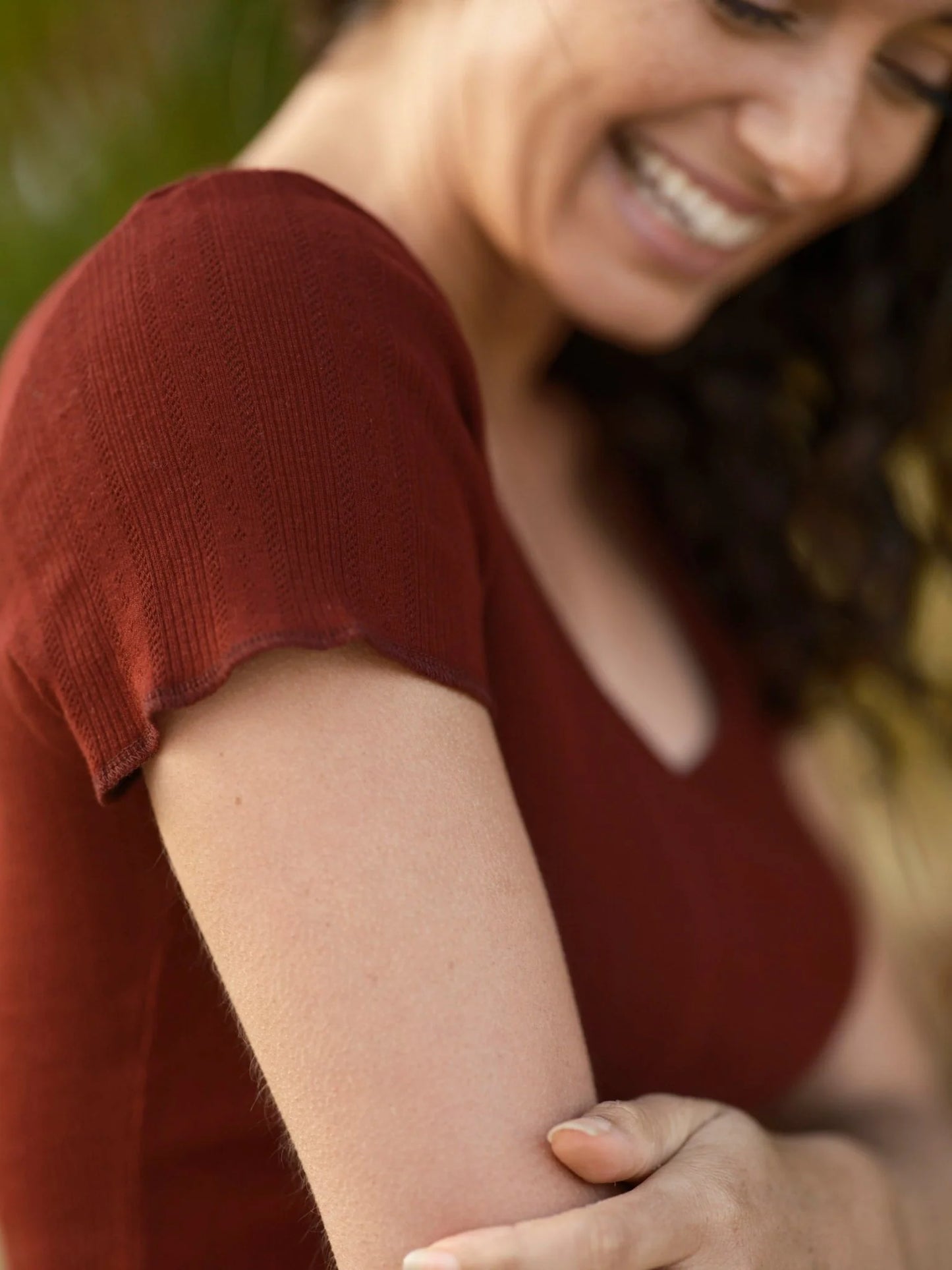Malbec Pointelle Tee