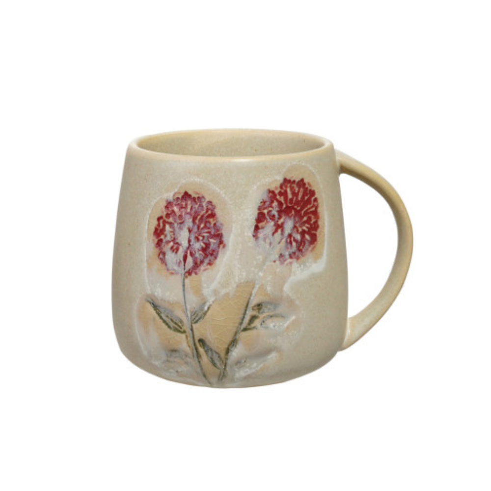 Hand-Painted Stoneware Mug