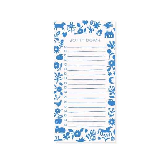 Blue Folk Notepad